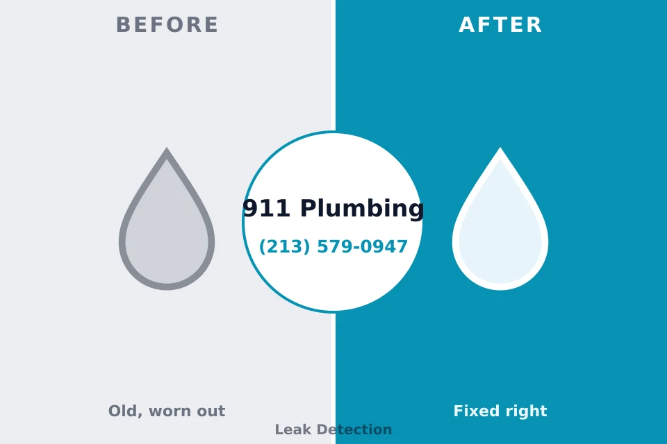 Before and after: plumbing repair Salem, NC